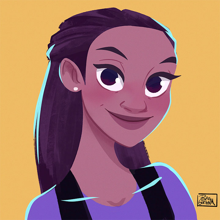 Portrait created by Keyara Gotham