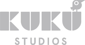 KuKu Studios logo in gray