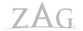 ZAG logo in gray